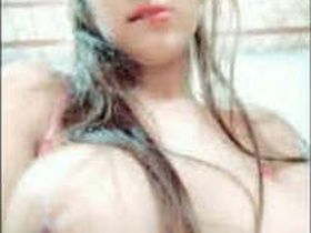 Pakistani babe with big boobs gets naughty in college