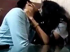 Desi Cpl Kissing Hard in a Cafe