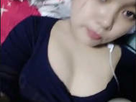 Assami girl flaunts her big breasts and pussy in HD video