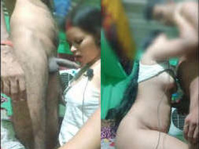 Three Indian bhabhis perform a blowjob and get fucked in one video