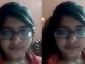 Desi Indian girl flaunts her XXX boobs for her sex friend on the other side