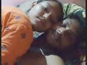 Desi couple indulges in passionate kissing and riding action