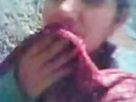 Teen Indian girl exposes herself and performs oral sex for cash