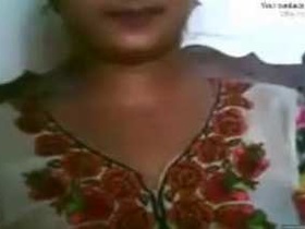Indian girl has a video call with her lover