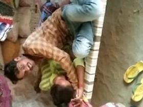 Indian couple's romantic encounter in the countryside