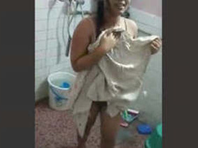 Desi girl's boobs captured in amateur video by lover