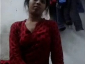 College girl gets naughty with her cousin in home video