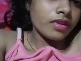 Indian girl flaunts her breasts and vagina