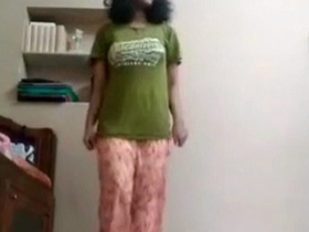 Amateur girl pleasures herself and records it in a video