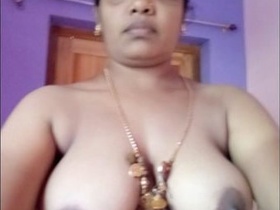Indian wife takes bath in the morning