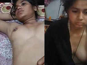Indian girl with big boobs gets caught on camera by lOVER