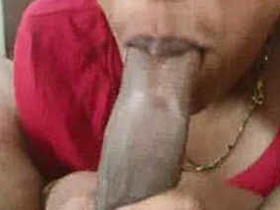 Mallu girl Geena performs a sensual blowjob