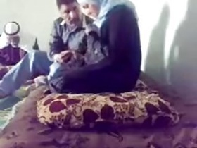 Surveillance camera captures hidden video of family doctor visiting head scarf wife