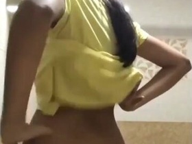 Cute girl fingers herself in front of the camera