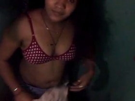 Indian wife takes a sexy bath in the tub