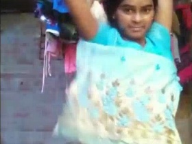 Cute teenager captures her own nude video