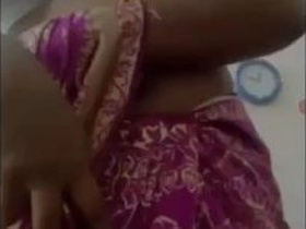 Indian aunty's private nude show