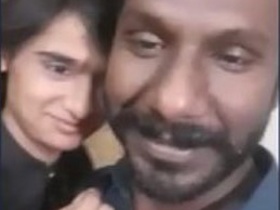 Desi girl and middle-aged man in a tender love affair