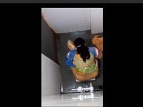 Hidden camera catches ladies using the toilet