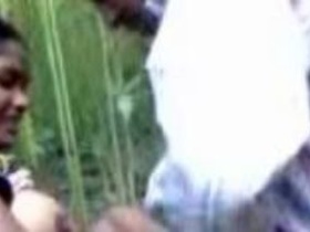 Desi maid from Bangladesh gets fucked by Indian driver in the woods