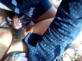 Outdoor sex in a village with Desi lovers