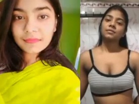 Cute Indian girlfriend has one last fling with her friend