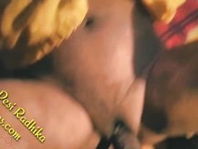 Indian couple enjoys a steamy threesome with their aunt