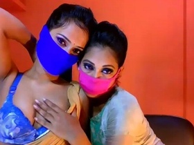 Two Indian lesbians explore their sexuality in a steamy video