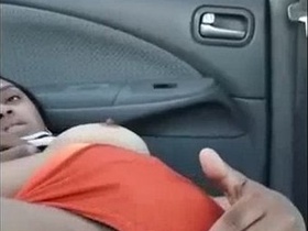 Indian couple enjoys a car date with steamy movies