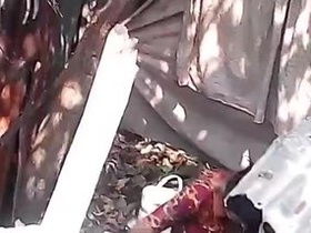 Desi bhabhi caught in the bathroom naked by a neighbor