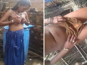 Desi teen gets caught washing her body after sex by her boyfriend
