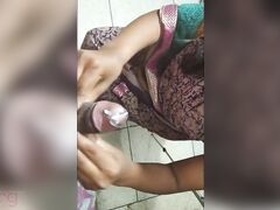 Bhabhi's XXX video of giving a blowjob to her friend