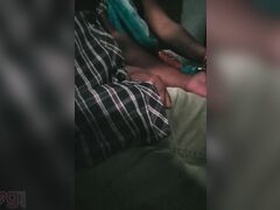 Mature Desi wife gives a blowjob on a bus