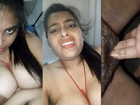 Horny Indian girl pleasures herself in a new selfie video