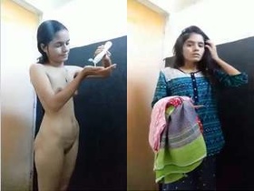 Indian girl records intimate bathing video for lover