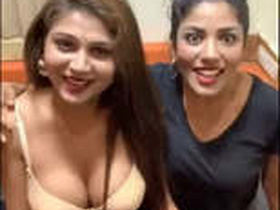 Horny babe teases her fans with her big boobs