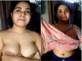 Super cute Indian girl flaunts her big boobs