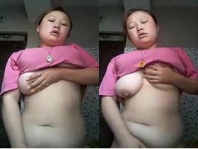 Exclusive video of horny Assam girl flaunting her big boobs and pussy
