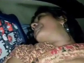 Car sex with a stunning brunette