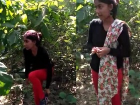 Village boy catches lovers having sex in the forest