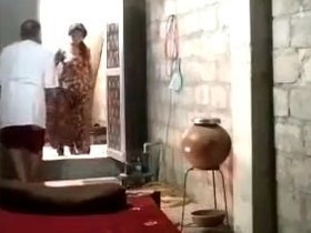 Desi wife satisfies her husband's old dad with oral and vaginal sex in village