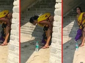 Slow-motion video of Indian couple having sex in public place