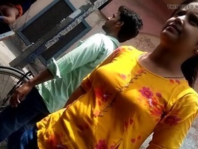 Indian teen with big tits gets naughty in Tamil video