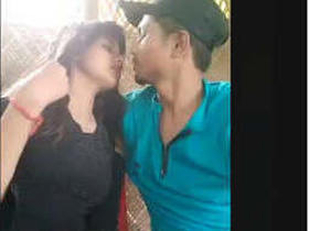 Horny lover gets her boobs sucked off in a passionate romance