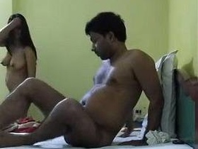 Indian couple indulges in steamy hotel room sex in real sex video