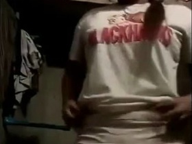 Indian teen masturbates on camera in a rural setting