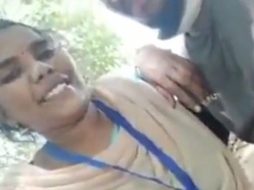 Indian couple enjoys outdoor sex with office staff in Tamil video