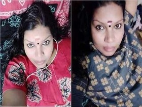 Desi bhabi's big boobs and blowjob skills in a village college