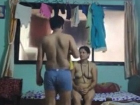 Real sex video of a homemaker and Indian maid engaging in sexual activities