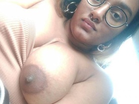 Indian babe rides a cock outdoors and shows off her big boobs